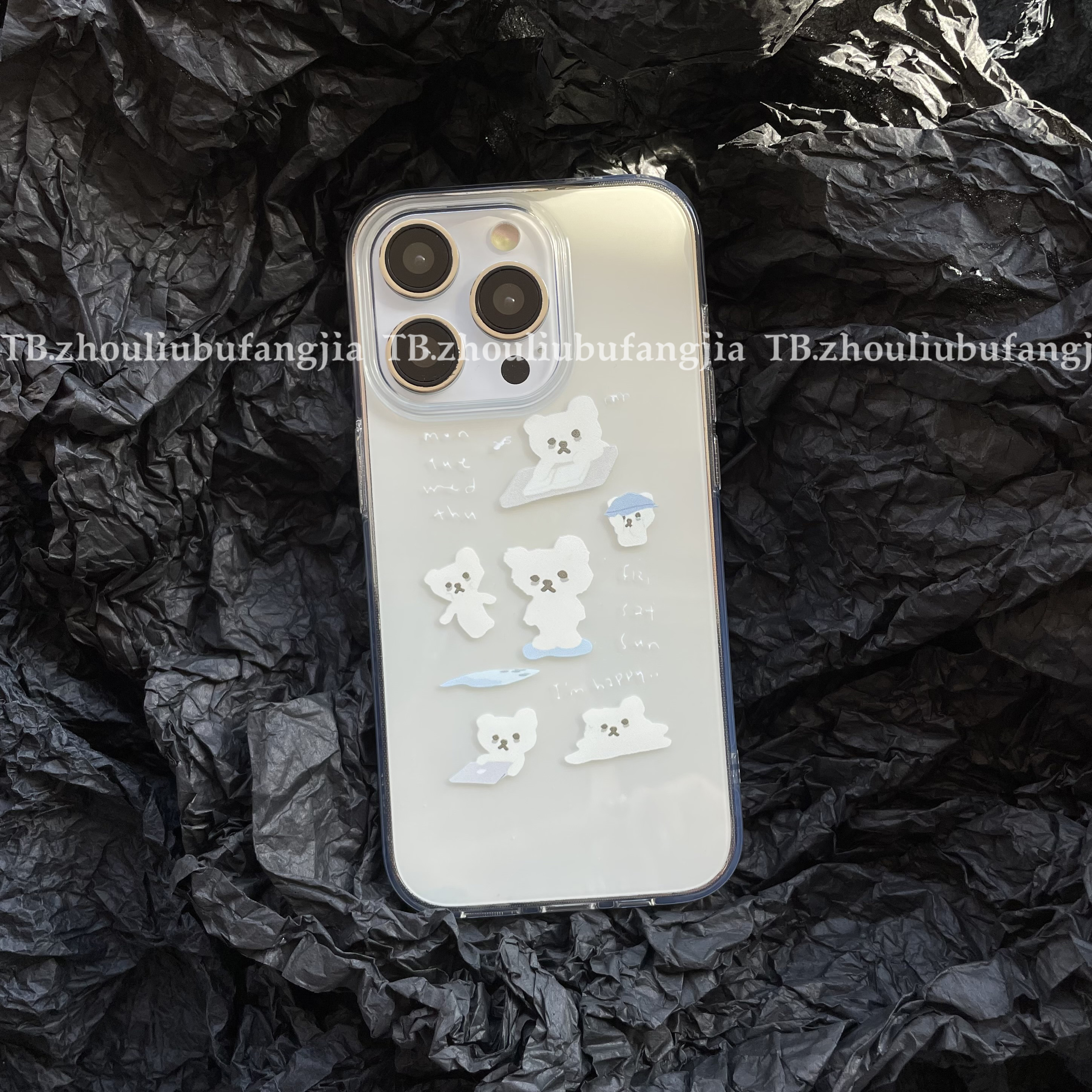 iPhone17protpu可爱小熊手机壳