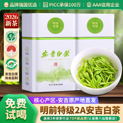 安吉白茶2026新茶明前特级2A茶叶