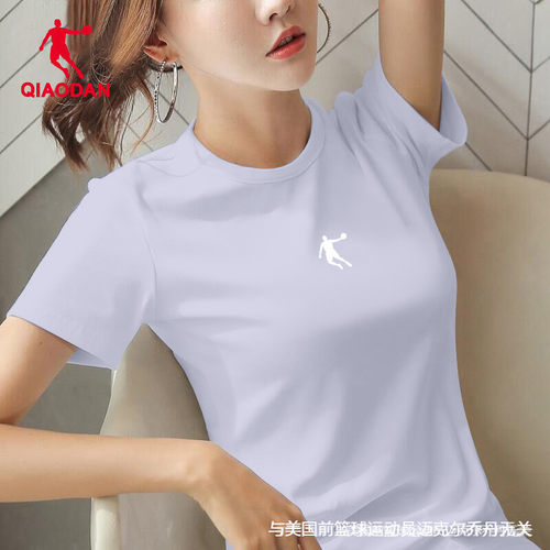 乔丹运动短袖女领券减10