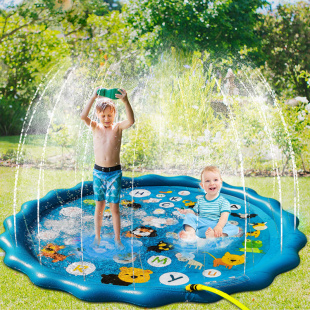小孩水池玩具户外 儿童玩水喷水垫沙滩草坪充气洒水戏水垫道具夏季