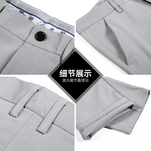 2023春季男士休闲文艺西裤黑色青少年男装港风百搭裤子8088-p35图片