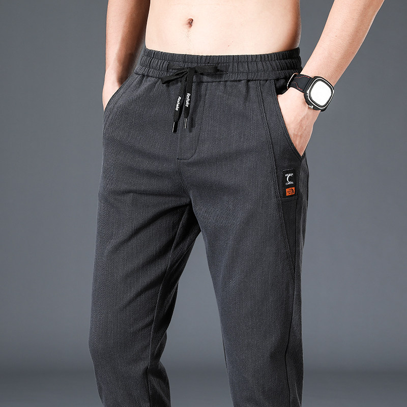 6609-p42夏季品质男士薄款休闲裤子宽松韩版潮流工装裤男生哈伦,男装休闲裤,星座224-1