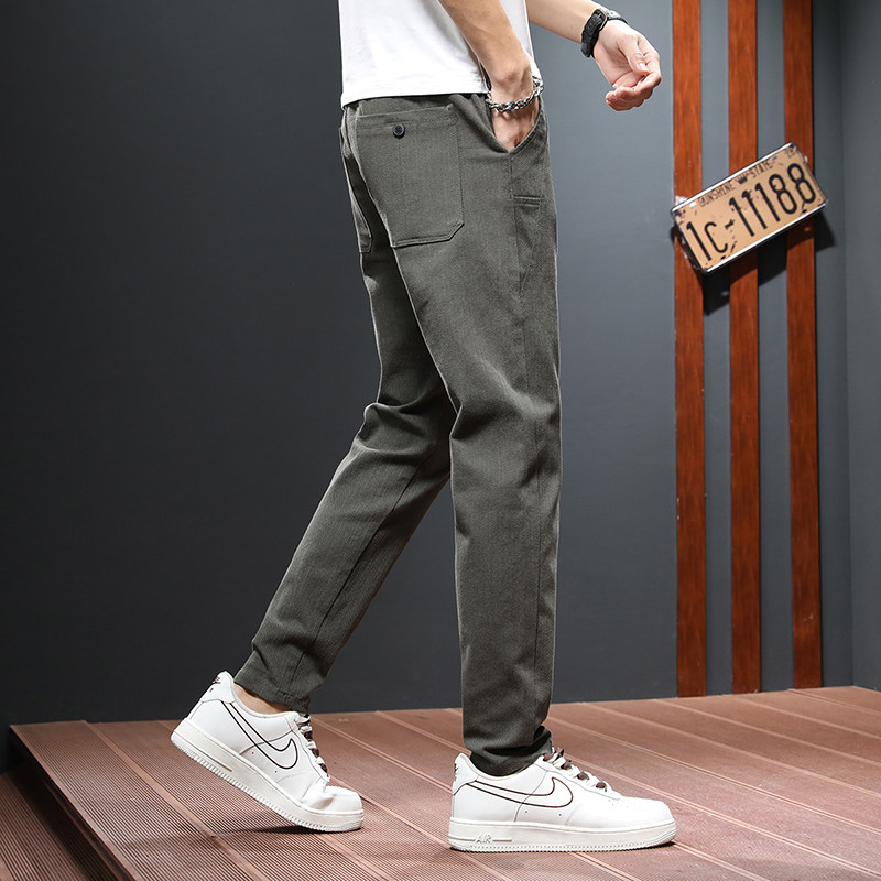 夏季新品男士休闲裤青年裤子商务西裤青年长裤6609-P42现货款,男装休闲裤,星座224-1