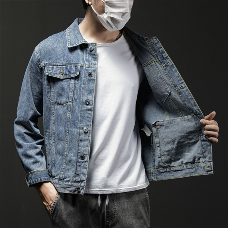 Autumn denim jacket men's spring and autumn Korean fashion new autumn boys' jacket