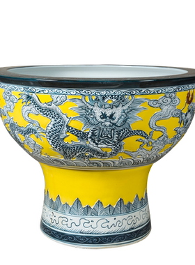 景德镇庭院陶瓷鱼缸摆件