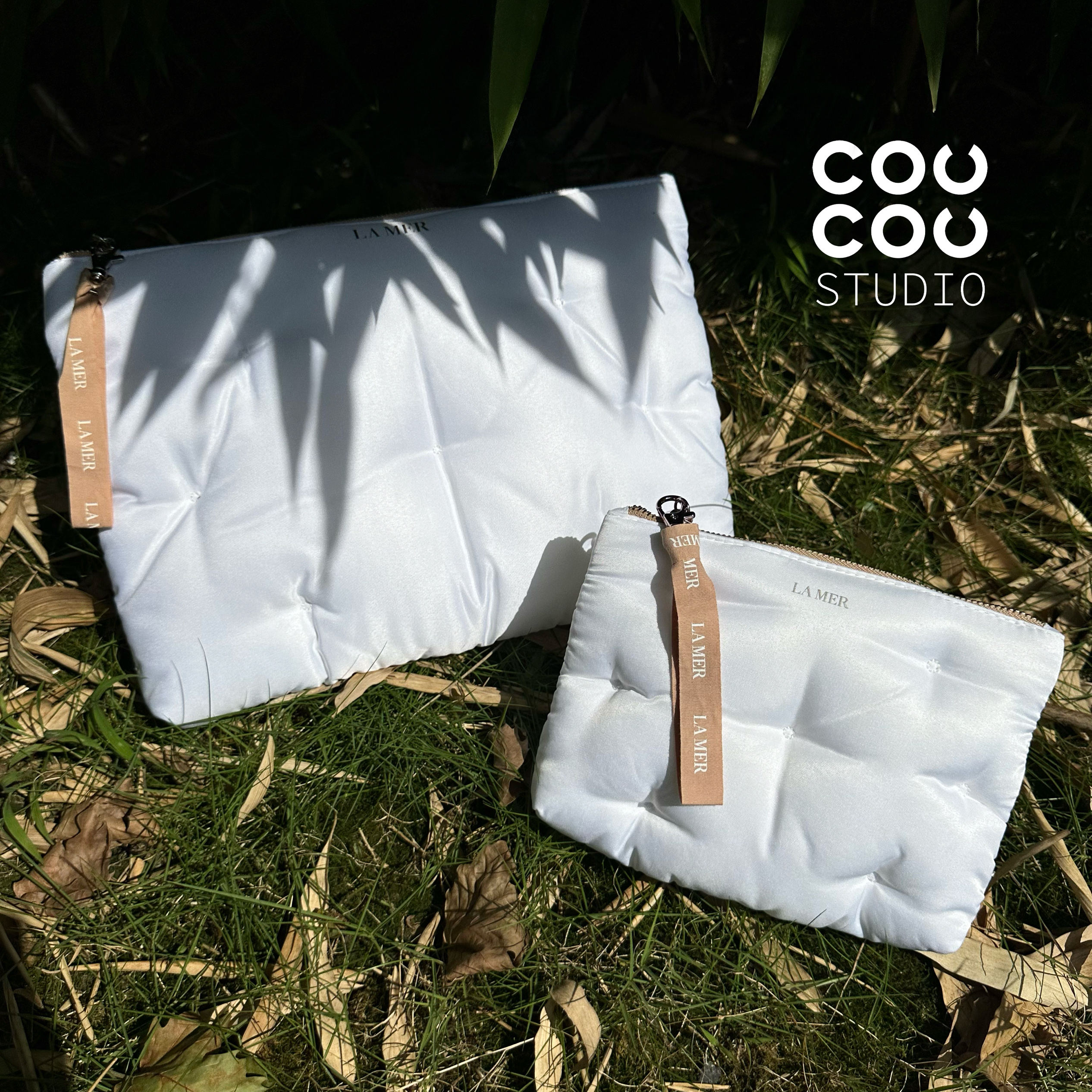 超值组合！lamer海蓝之谜云朵包化妆包电脑包收纳包洗漱包厚实