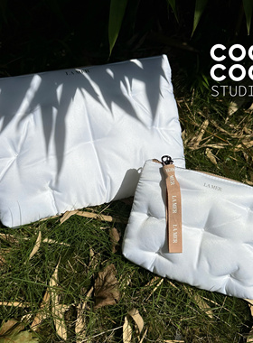 超值组合！lamer海蓝之谜云朵包化妆包电脑包收纳包洗漱包厚实