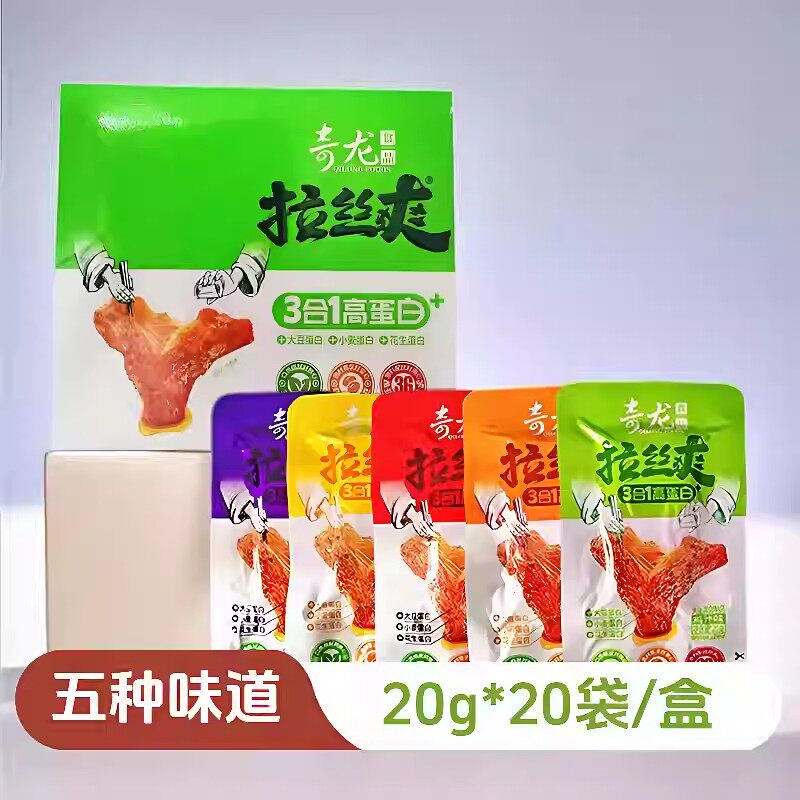 张奇龙独门拉丝爽豆干手撕素肉豆制品辣条零食素牛肉素牛排蛋白