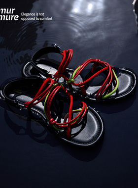 Le' Murmure「Retro Weave 90年代」全束带 重构式美式复古凉鞋