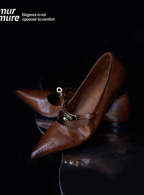 Le' Murmure“时光淬炼之美”老钱风 意大利原胚重工水洗牛皮单鞋