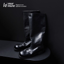 马靴 极简主义 意大利进口重工水洗植鞣牛皮 骑士靴 Murmure