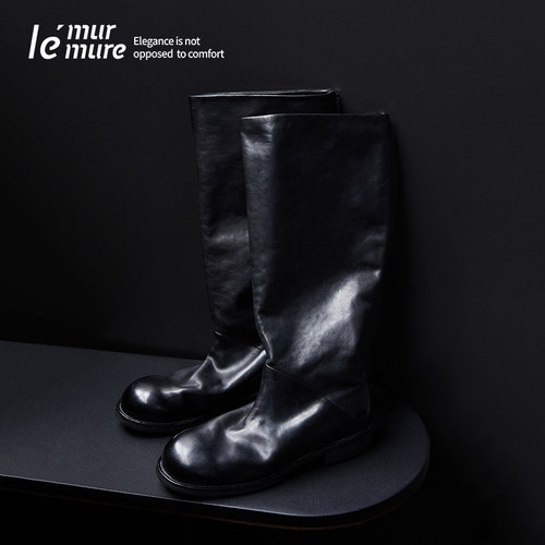 Le'Murmure重工水洗极简马靴