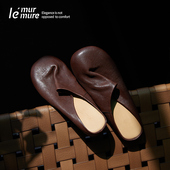 Murmure「松弛美学」意式 水洗慵懒力 重工两片式 纯手工拖鞋 女