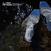 Murmure 猫跟凉鞋 意大利进口绵羊皮 镂空时髦B入 女 浮雕铜牌