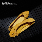 Murmure 羊反绒麂皮 马鞭草柠檬黄 Balletcore 风 芭蕾舞鞋