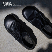 Murmure 原创春夏新款 设计师高定进口真皮手工单鞋 女休闲女鞋