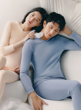 三枪内衣纯棉男士圆领棉毛衫全棉单件上衣秋衣薄款打底衫女