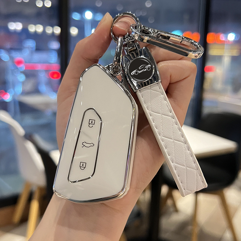 适用大众汽车钥匙套高尔夫8凌渡l途昂x揽境id3包id4x扣id6保护壳