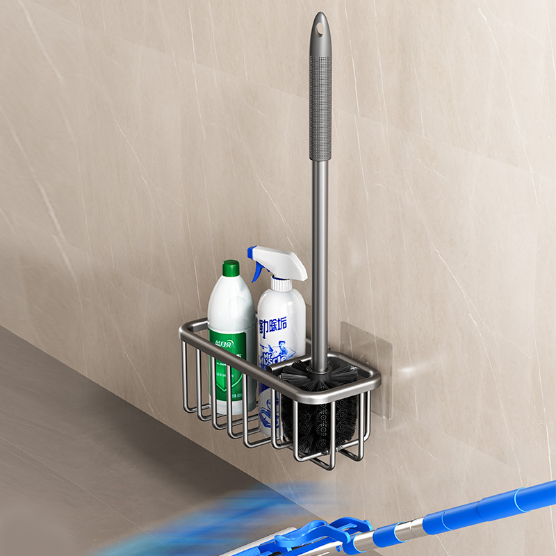 卫生间壁挂沥水马桶刷置物架