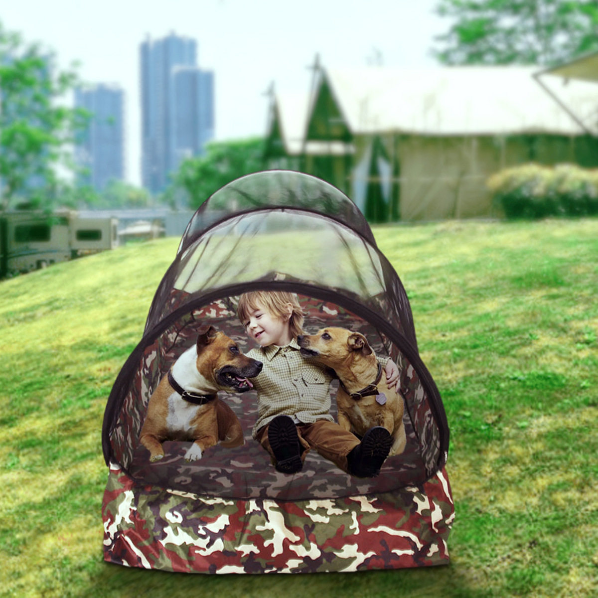OUTDOOR INSTALLATION-FREE PORTABLE TRAVEL DETECTION AND ANTI-MOSQUITO FOLDING CLIMBING AND CAMPING EQUIPMENT TO OPEN OUTDOOR MOSQUITO NET TENT IN SECONDS