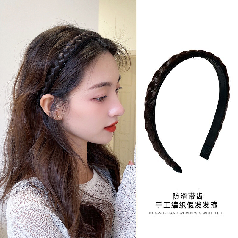 鱼骨辫假发发箍防滑网红头饰