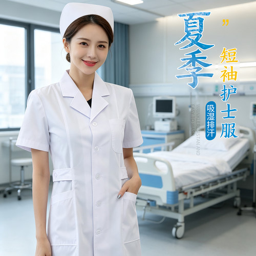 夏季薄款女护士服套装