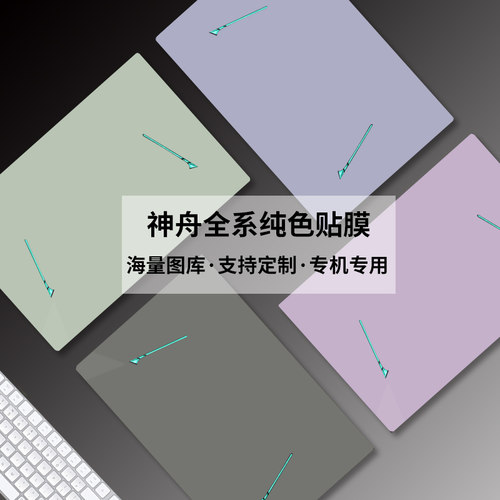 Hasee神舟电脑贴膜商务简约纯色