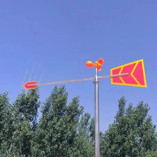 风向标户外风杯款不锈钢金属标夜光风速仪反光旋转屋顶标准