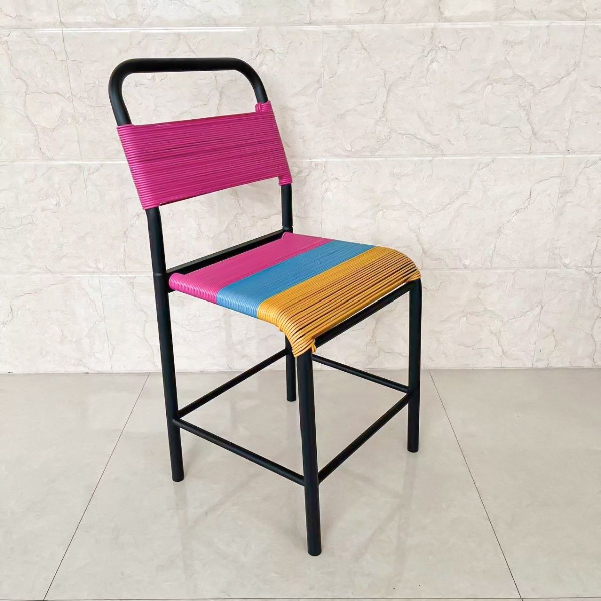 缝纫机椅子透气散热凳子平车久坐手工编织加粗铁管服装厂员工专用