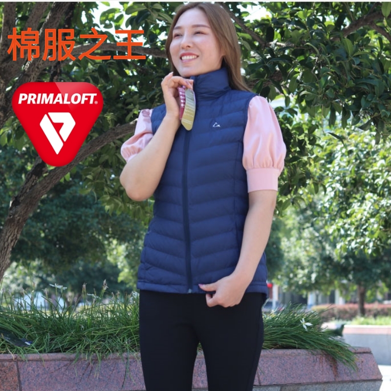 Primaloft P棉金标女款马甲  秋冬季户外保暖外套 修身立领轻量衣 运动服/休闲服装 棉马甲 原图主图