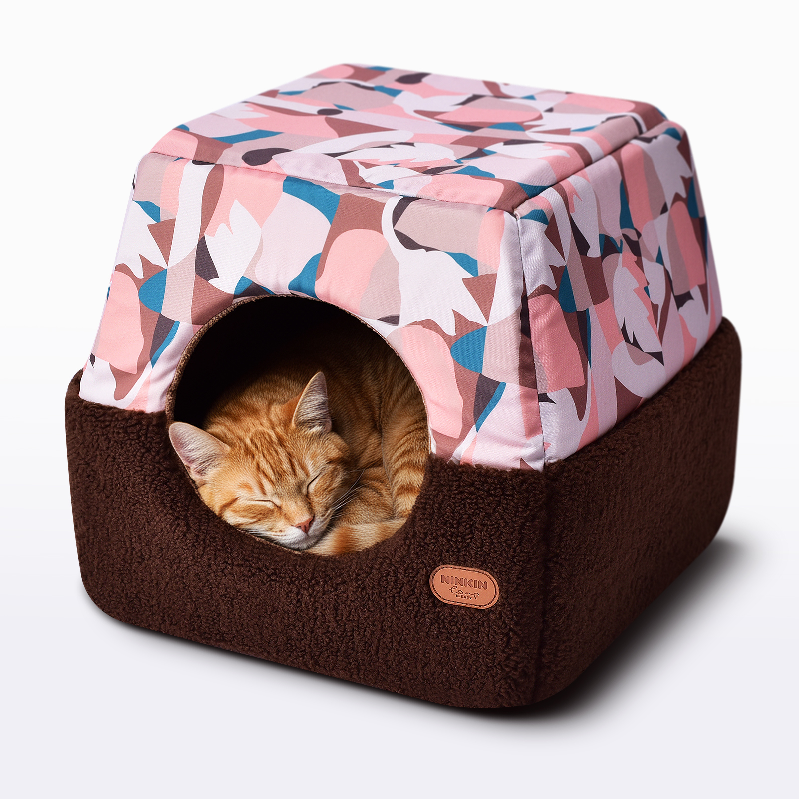 小狗房子猫窝猫屋秋冬保暖半封闭窝约克夏吉娃娃博美泰迪贵宾狗窝