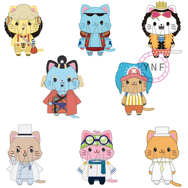 日本MOVIC正版海贼王ONE PIECE周边withCAT猫猫眼罩毛绒公仔新款