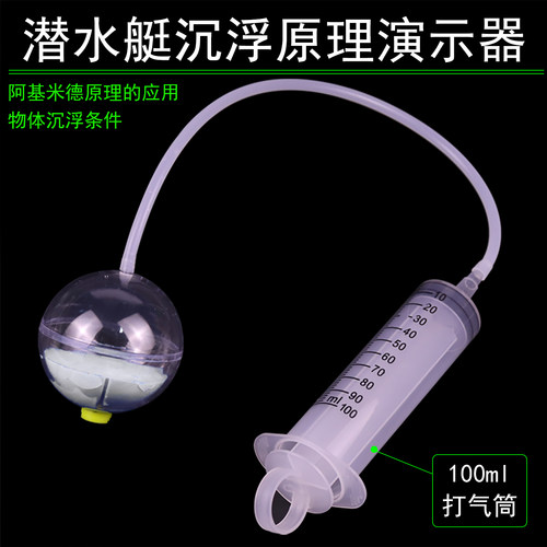 物体浮沉潜水艇模型原理初中物理
