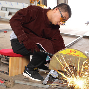 牛皮电焊防护服焊工工作服防烫阻燃耐高温耐磨氩弧焊整皮焊接围裙