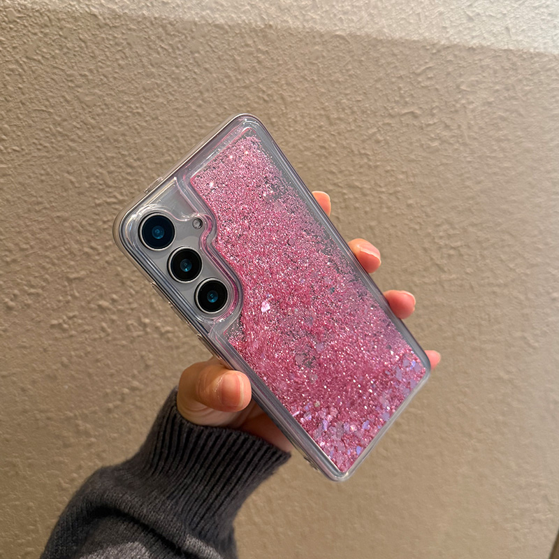 适用三星Galaxy手机壳S25防摔s24新款plus保护套5G外壳U流沙a36透明+防指纹a15十fe液体ultra流动a56可爱a54