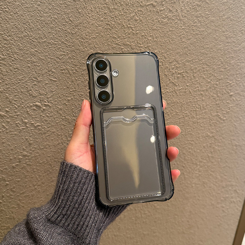 适用三星Galaxy手机壳S25防摔s24新款plus保护套5G外壳U背面A36可插卡a56软TPU透明s23简约ultra气囊edge卡套
