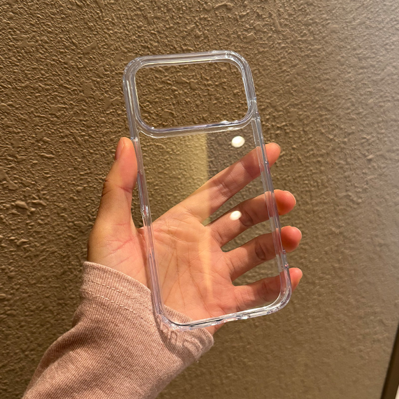 适用苹果17手机壳pro防摔16新款por保护壳max透明iphone不包15镜头ins简约clear高级感p带挂绳孔pm