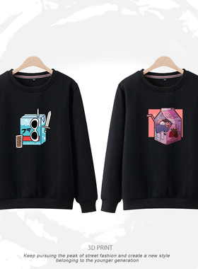 GNF外套Georgenotfound圆领长袖T恤日系ins卫衣秋冬款棉外套宽松