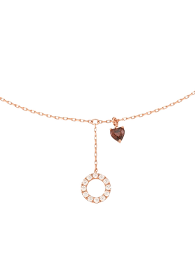 cottiny小爱心高级感锁骨项链