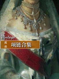 法式复古vintage珍珠锁骨链项链