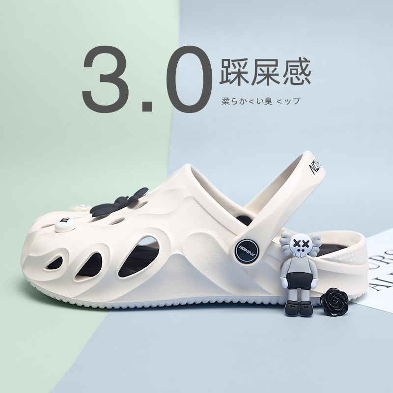高货洞洞鞋夏凉鞋新款医护手术室护士包头拖防滑软底海边沙滩凉拖