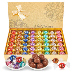 Lindt瑞士莲软心球巧克力糖果礼盒装三八节520送男女朋友生日礼物