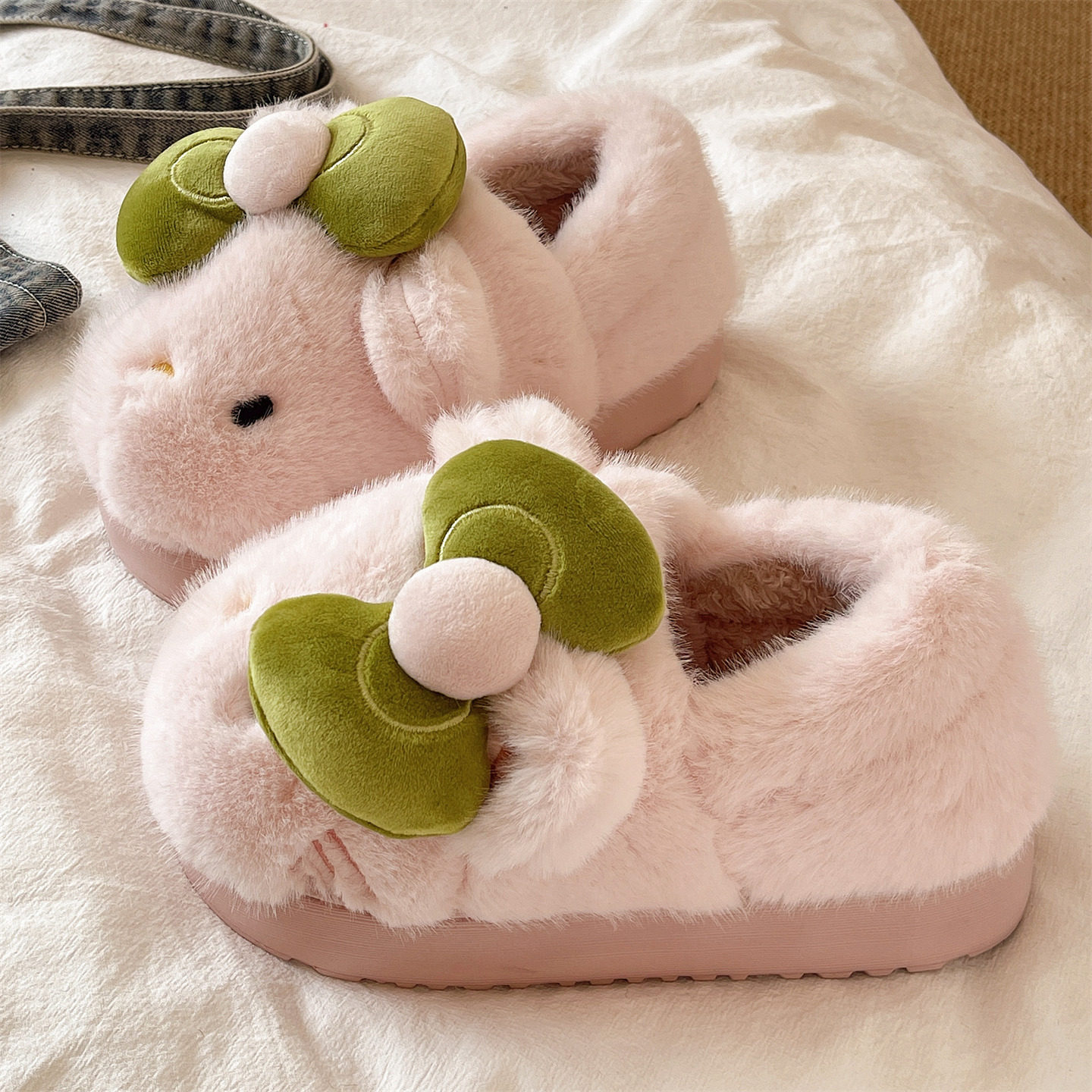 棉拖鞋女冬季包跟居家室内厚底防滑毛绒保暖可爱卡通猫咪月子棉鞋,女鞋,毛毛鞋,淘宝优惠券,粉丝福利购,淘宝优惠卷