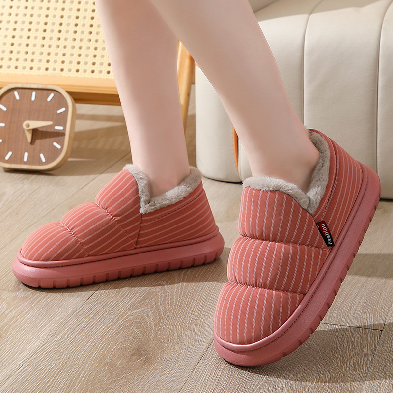 冬季中老年外穿厚底防滑保暖棉鞋