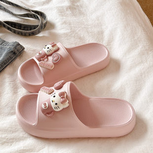 可爱猫咪室内家居防滑eva厚底凉拖鞋 外穿2026新款 女士夏时尚 拖鞋