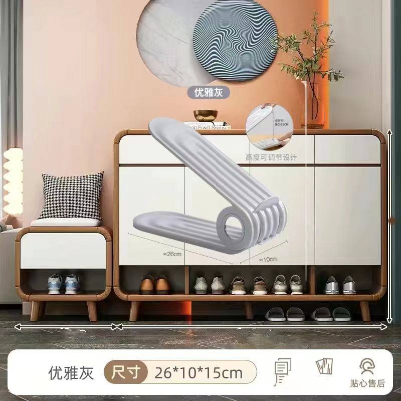 家用鞋架宿舍收纳神器折叠鞋托省空间塑料双层可调节一体式鞋托架,住宅家具,折叠/组合鞋架,淘宝优惠券,粉丝福利购,淘宝优惠卷