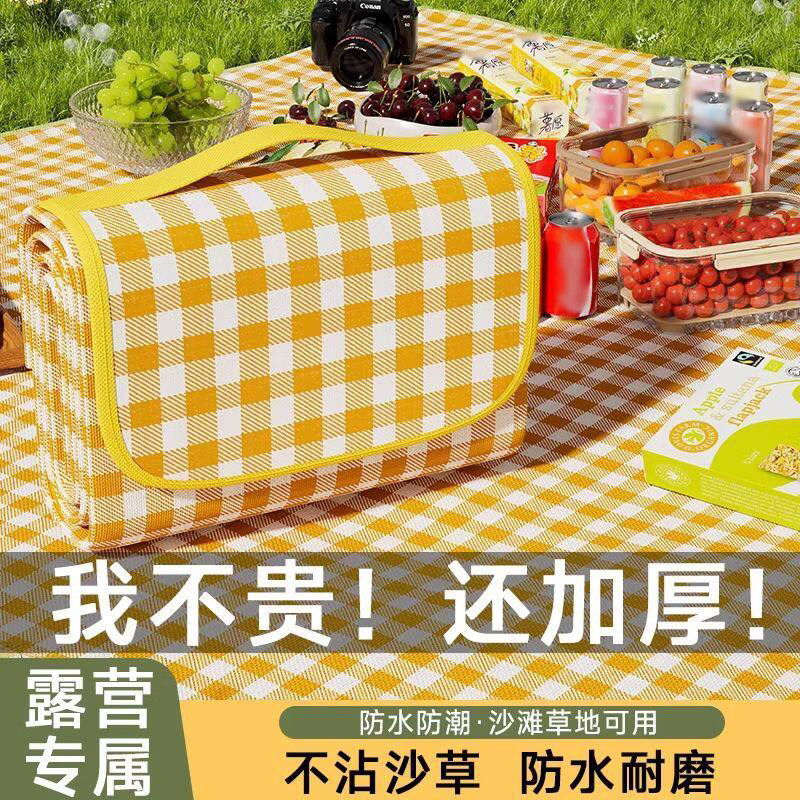 加厚彩膜野外露营垫户外野炊垫图片