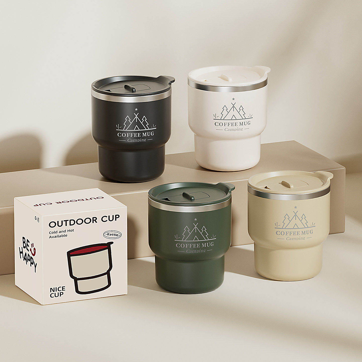 保温马克杯带盖304不锈钢咖啡杯男女办公室专用喝水杯家用泡茶杯,餐饮具,马克杯,淘宝优惠券,粉丝福利购,淘宝优惠卷