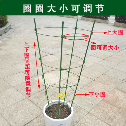 可伸缩阳台绿植攀爬花卉支架