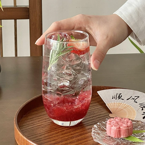 Стеклянный прозрачный креативный бокал для домашнего использования, стакан